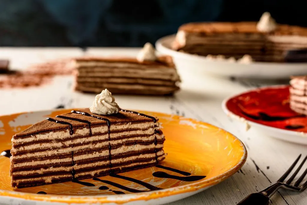 Chocolate crepes cake recipe - SunCakeMom