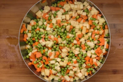 Deviled egg recipe mayo vegetable salad Process - SunCakeMom