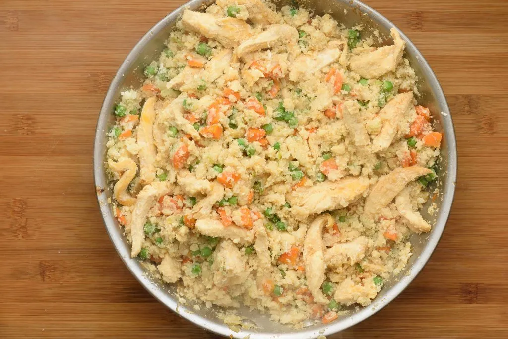 Cauliflower chicken fried rice recipe - SunCakeMom