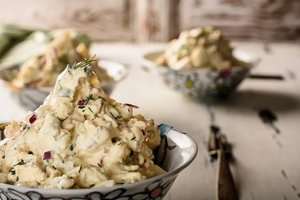 Cauliflower potato salad recipe - SunCakeMom