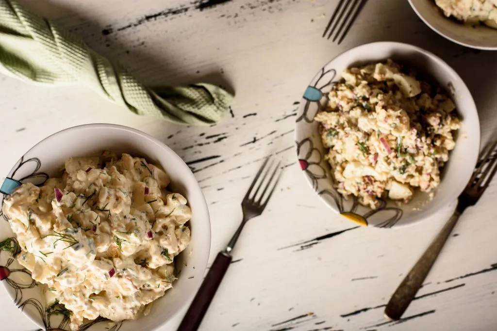 Cauliflower potato salad recipe - SunCakeMom