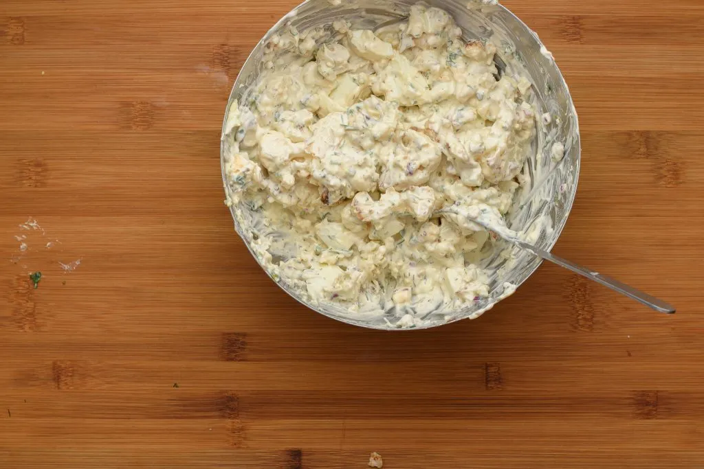 Cauliflower potato salad recipe - SunCakeMom