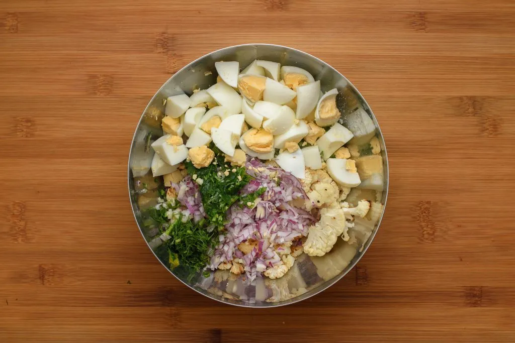 Cauliflower potato salad recipe - SunCakeMom