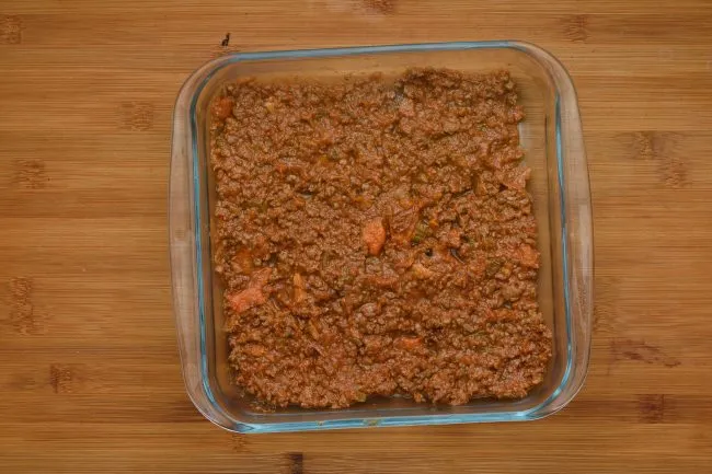 Ground meat tomato casserole dish - SunCakeMom