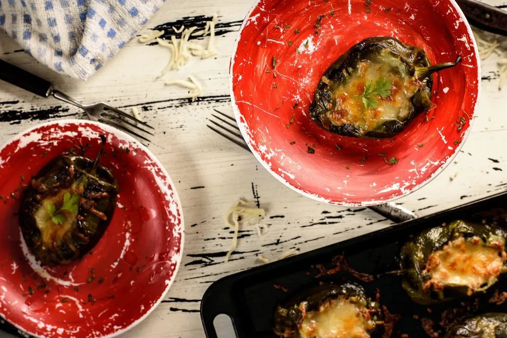 Stuffed poblano peppers recipe - SunCakeMom