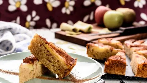 Upside-Down Apple Cake - SunCakeMom