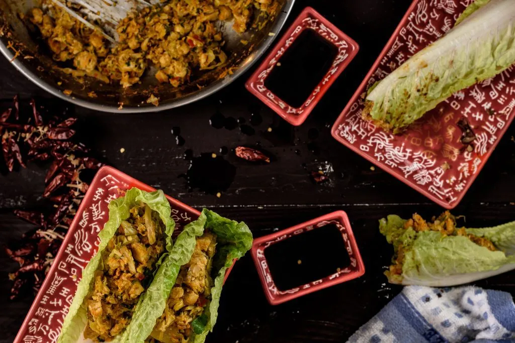 Thai chicken lettuce wrap recipe - SunCakeMom