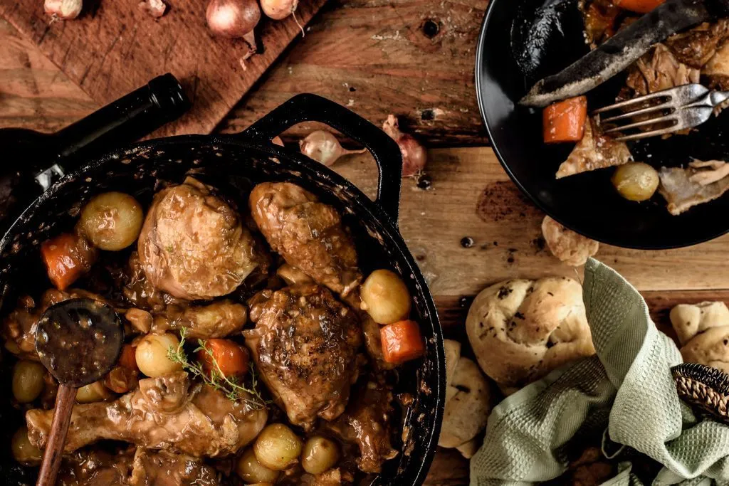 Coq au vin recipe - SunCakeMom