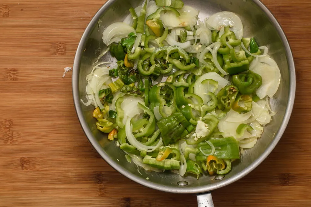 Onion-sliced-glassy-translucent-green-pepper-skillet--gp--1-SunCakeMom