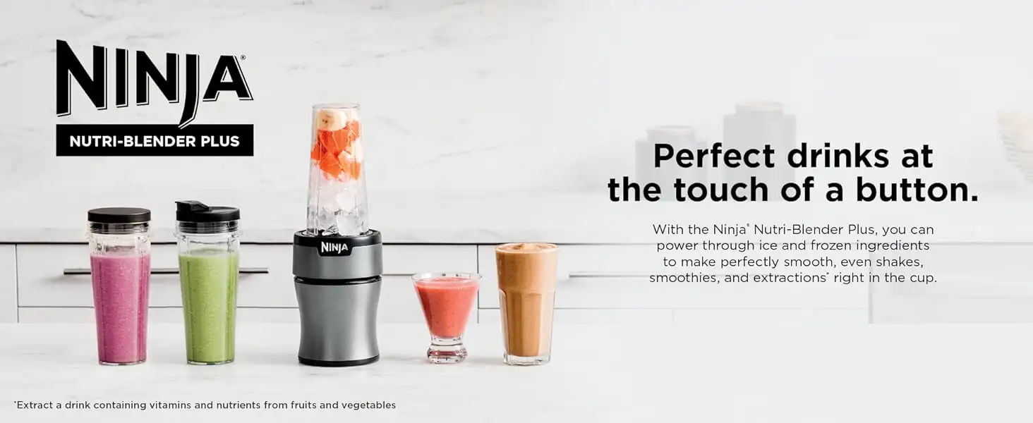 Perfect drinks, every time. With the Ninja Nutri-Blender Plus,